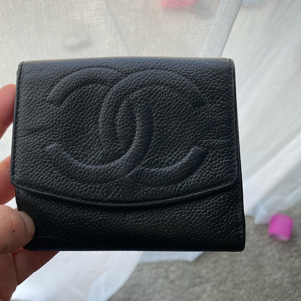 Chanel Black Caviar Bifold wallet
